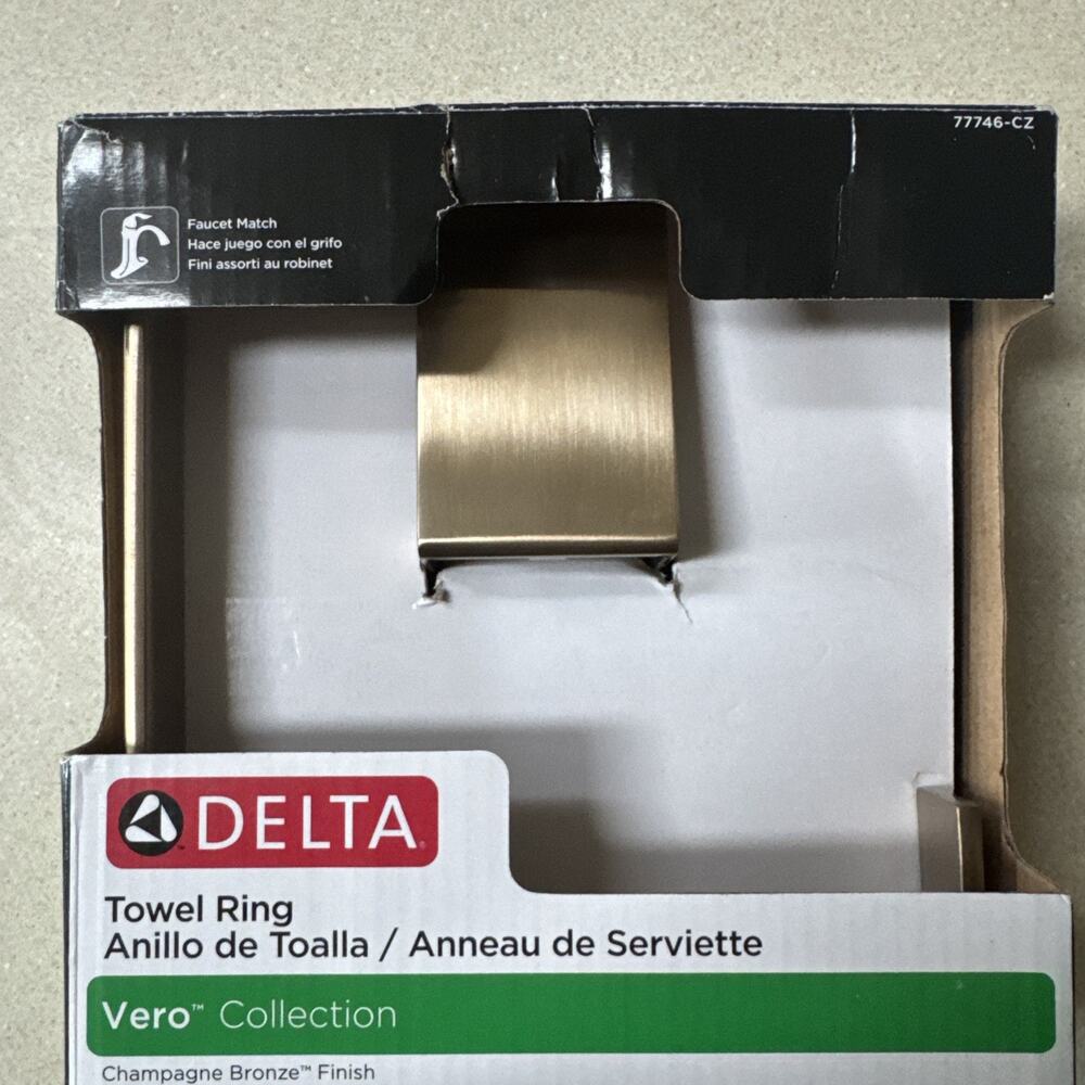Delta Vero Open Towel Ring in‎ Champagne Bronze